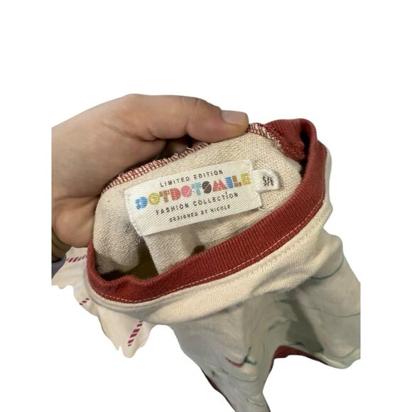 Dot Dot Smile Holiday Christmas Candy Cane Lights Lot Of 2 Sweatshirts Kids 5/6 - Picture 5 of 8